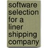 Software Selection For A Liner Shipping Company