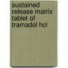 Sustained Release Matrix Tablet Of Tramadol Hcl door Chintan Gandhi