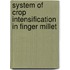 System of Crop Intensification in Finger Millet
