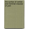 The Syntax of Verbal and Nominal Clauses of Yem door Teshome Belayneh