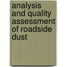 Analysis and Quality assessment of roadside dust by Elina Sarka