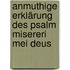 Anmuthige Erklärung Des Psalm Misereri Mei Deus