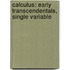 Calculus: Early Transcendentals, Single Variable