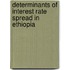 Determinants of Interest Rate Spread in Ethiopia