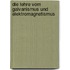 Die Lehre vom Galvanismus und Elektromagnetismus