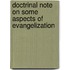 Doctrinal Note on Some Aspects of Evangelization