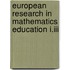 European Research In Mathematics Education I.iii