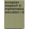 European Research In Mathematics Education I.iii by Peter Berger