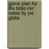 Game Plan For Life Bible-niv: Notes By Joe Gibbs