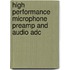 High Performance Microphone Preamp And Audio Adc