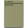 J.P. Ceroni's Handschriftensammlung, Erster Band by Beda Franziskus Dudik