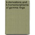 K-Derivations and K-Homomorphisms of Gamma Rings