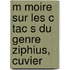M Moire Sur Les C Tac S Du Genre Ziphius, Cuvier