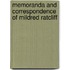 Memoranda And Correspondence Of Mildred Ratcliff