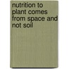 Nutrition to plant comes from space and not soil door Naresh Kumar Gupta