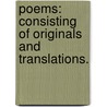 Poems: consisting of originals and translations. door John Glanvil