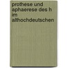 Prothese und Aphaerese des h im althochdeutschen by Garke