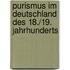 Purismus im Deutschland des 18./19. Jahrhunderts