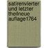 Satirenvierter und letzter theilneue auflage1764