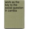 Work As The Key To The Social Question In Zambia door Elias Nchimunya