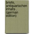 Briefe, Antiquarischen Inhalts . (German Edition)