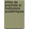 Effets de proximité et Institutions académiques by Hela Miled
