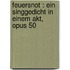 Feuersnot : ein Singgedicht in einem Akt, Opus 50