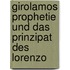 Girolamos Prophetie Und Das Prinzipat Des Lorenzo