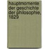 Hauptmomente der Geschichte der Philosophie, 1829