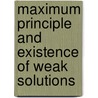 Maximum Principle and Existence of Weak Solutions door Salah Khafagy