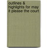 Outlines & Highlights For May It Please The Court by Cram101 Textbook Reviews