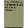 P.N. Sprengels Handwerke und Künste in Tabellen. door Peter Nath Sprengel