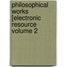 Philosophical Works [electronic Resource Volume 2 door Hume David Hume