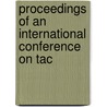 Proceedings Of An International Conference On Tac by Directorate-General For Research And Innovation