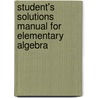 Student's Solutions Manual for Elementary Algebra door Michael Sullivan