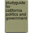 Studyguide for California Politics and Government