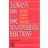 Taiwan's 1991 And 1992 Non-Supplemental Elections