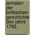 Annalen der Brittischen Geschichte des Jahrs 1792.