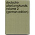 Deutsche Altertumskunde, Volume 2 (German Edition)
