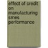 Effect Of Credit On Manufacturing Smes Performance