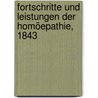 Fortschritte und Leistungen der Homöepathie, 1843 door Carl Heinrich Rosenberg