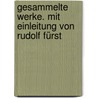 Gesammelte Werke. Mit Einleitung von Rudolf Fürst by Keller Gottfried
