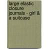 Large Elastic Closure Journals - Girl & a Suitcase door Delicious Stationery