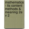 Mathematics - Its Content Methods & Meaning 2e V 2 door Aleksandrov