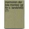 Memoiren Der Lola Montez (Gr Fin V. Landsfeld) (7) by Lola Montez