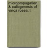 Micropropagation & Callogenesis Of Vinca Rosea. L. door Rukhama Haq