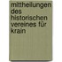 Mittheilungen des Historischen Vereines für Krain
