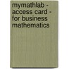 MyMathLab - Access Card - for Business Mathematics door Stanley A. Salzman