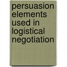 Persuasion Elements Used in Logistical Negotiation door Ioan Constantin Dima