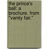 The Prince's Ball: A Brochure. From "Vanity Fair." door Edmund Clarence Stedman